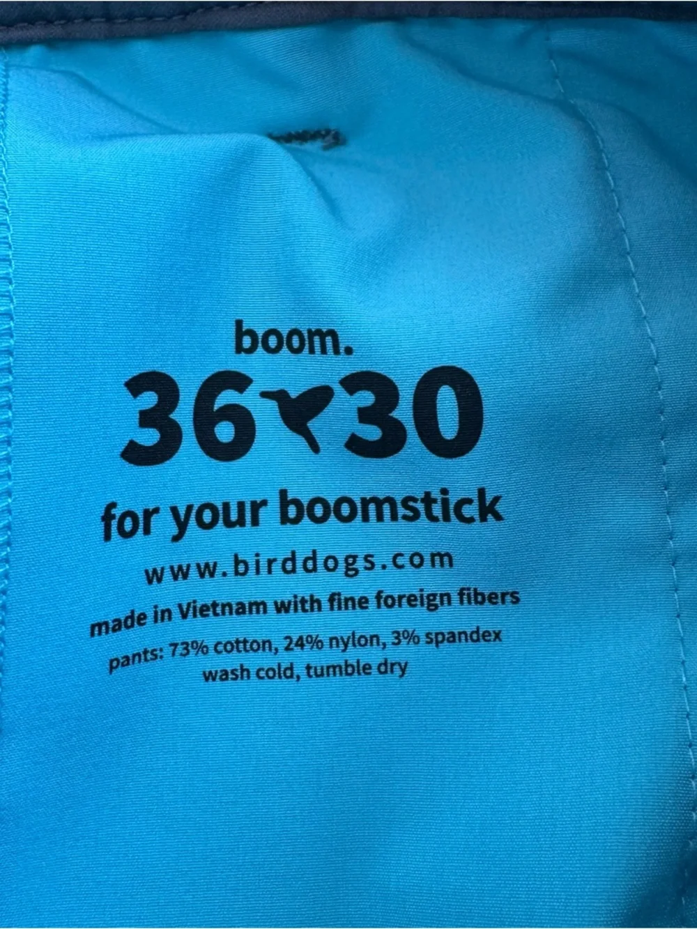 Bird Dogs Boom For Your Boomstick Pants Men’s‎ 36x29.5* Gray Golf Performance